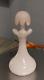 Antique White Opaline Bottle 19th Century