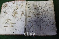 Abbreviated Manuscript Book of the Rules of French Versification Era 1st Empire