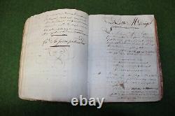 Abbreviated Manuscript Book of the Rules of French Versification Era 1st Empire