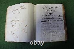 Abbreviated Manuscript Book of the Rules of French Versification Era 1st Empire