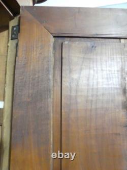 About Louis XVI Armoire with Fluting in Solid Cherry, Late 19th Century