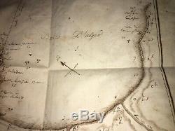 Alger. Handwritten Touching Map Made In The Era From Conquest. 1830