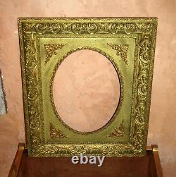 Ancient Beautiful Frame Wood And Stuc Doré Epoque Empire Restoration Xixth Louis XVI