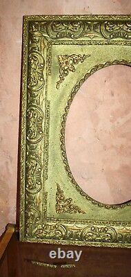 Ancient Beautiful Frame Wood And Stuc Doré Epoque Empire Restoration Xixth Louis XVI