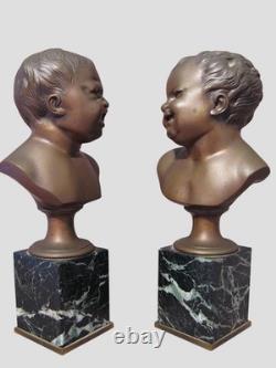 Ancient Bronzes of Jean who Laughs and Jean who Cries, 19th Century