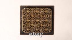 Ancient Carved and Openwork Lacquered and Gilded Wooden Panel China Ming Dynasty