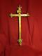 Ancient Crucifix In Gilded Wood 19th Century