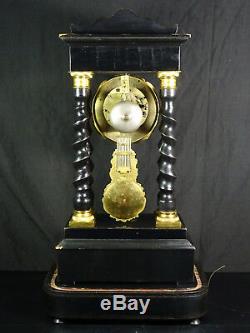 Ancient Gothic Clock Napoleon Iii, Nineteenth