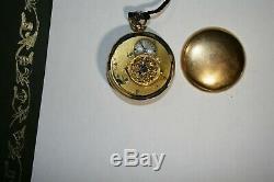 Ancient Nice Watch Coq Gold Push 18 K Dial Cartridge Time XIX