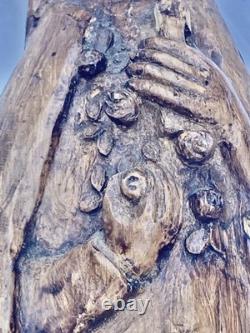 Ancient carved wooden Virgin, High-Era 17th century popular art Ancient carved wooden Virgin, High-Era 17th century popular art