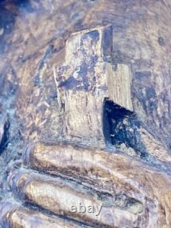 Ancient carved wooden Virgin, High-Era 17th century popular art Ancient carved wooden Virgin, High-Era 17th century popular art