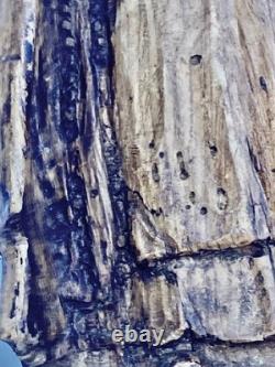 Ancient carved wooden Virgin, High-Era 17th century popular art Ancient carved wooden Virgin, High-Era 17th century popular art