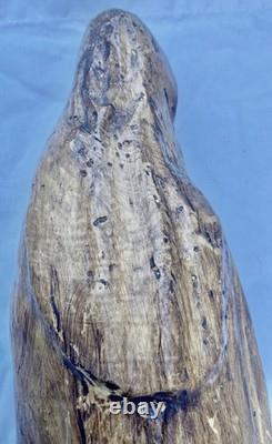 Ancient carved wooden Virgin, High-Era 17th century popular art Ancient carved wooden Virgin, High-Era 17th century popular art