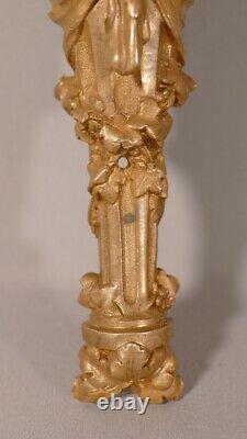 Angelot En Cariatide, Bronze D'ornament Era XIX Th