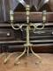 Antique Bronze Candlestick Chandelier 19th Century High Era Morocco Islamic Art