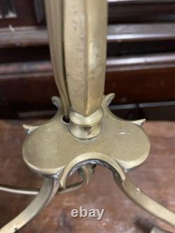 Antique Bronze Candlestick Chandelier 19th Century High Era Morocco Islamic Art