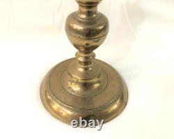 Antique Bronze Candlestick from the High Middle Ages 17th Century Louis XIII Period