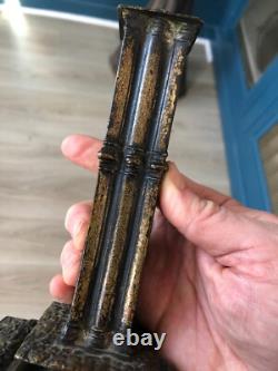 Antique Bronze Candlestick from the Louis XIII Financial Era, 18th-19th Century, High Time Period