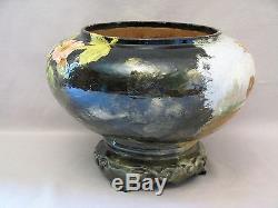 Antique Earthenware Planter Signed Edouard Gilles Nineteenth Century