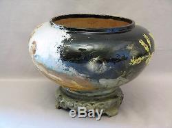 Antique Earthenware Planter Signed Edouard Gilles Nineteenth Century