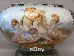 Antique Earthenware Planter Signed Edouard Gilles Nineteenth Century