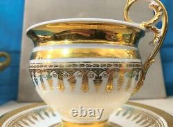 Antique Empire Era Paris Porcelain Chocolate Cup XIX 19th Century Breakfast