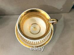 Antique Empire Era Paris Porcelain Chocolate Cup XIX 19th Century Breakfast