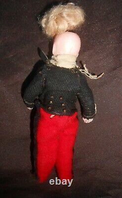 Antique French Cute Doll 11 CM Of Period Late 19th Century
