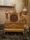 Antique Gilded Bronze Clock Empire Period 19th Century
