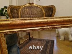 Antique Gilded Wooden Mirror Late 19th Century