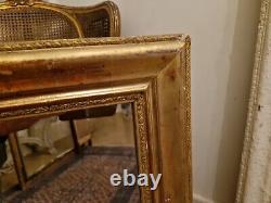 Antique Gilded Wooden Mirror Late 19th Century