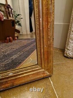 Antique Gilded Wooden Mirror Late 19th Century