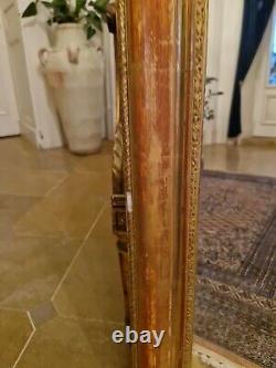 Antique Gilded Wooden Mirror Late 19th Century