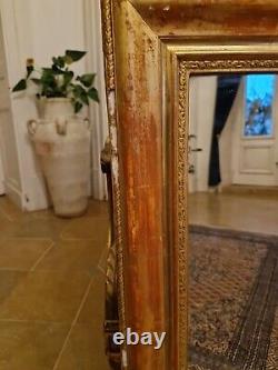 Antique Gilded Wooden Mirror Late 19th Century