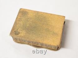 Antique Gilded and Enamelled Bronze Stamp Box from the NIII Era. 19th Century