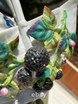 Antique Jardinière in Barbotine, 19th Century, Majolica, Tinelli. Rare