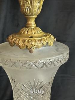 Antique Lighting Late 19th Century Ceiling Light in Bronze and Crystal Napoleon III Period