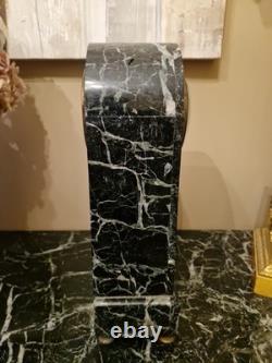 Antique Marble Clock in Empire Style, Late 19th Century