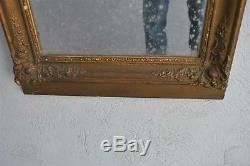 Antique Mirror In Wood And Bronzed Stucco Of Late Nineteenth Time