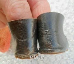 Antique Pair Shoes Socks Jumeau Size 7 Period Late Xixth