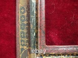 Antique Period Frame. Polychrome Wood. Spain. 17th-18th Centuries