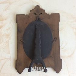 Antique Photo Frame in Brown Ebonite Gutta-Percha 19th Century