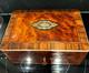 Antique Sewing Box Inlaid Marquetry Period Iii Xix Century