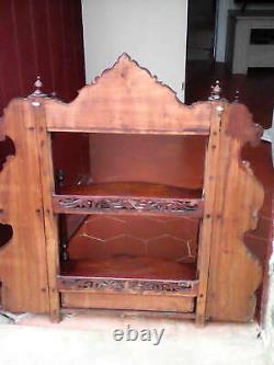 Antique Shelf In 19th Century Mahogany, Napoleon Iii. With Tiroir