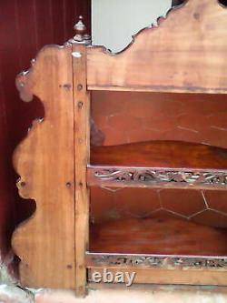 Antique Shelf In 19th Century Mahogany, Napoleon Iii. With Tiroir