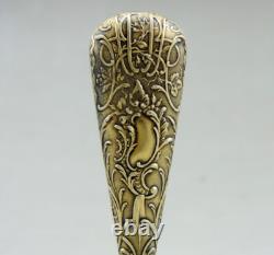 Antique Silver Gilt Seal Stamp with Boar Head Mark, 19th Century