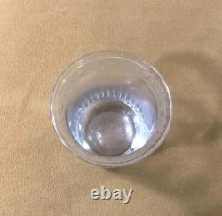 Antique crystal tulip-shaped glass / goblet, Empire Restoration period, 19th century