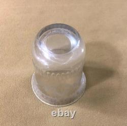 Antique crystal tulip-shaped glass / goblet, Empire Restoration period, 19th century