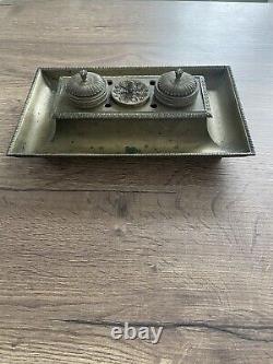 Antique large bronze inkwell Empire Restoration period