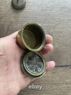 Antique large bronze inkwell Empire Restoration period